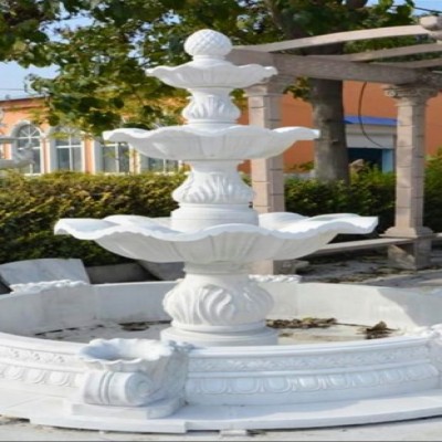 3 - Staged White Fountain